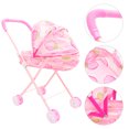 thumbnail image 2 of Kids Role Play Small Stroller Toy Baby Doll Stroller Simulation Dolls Stroller Toy Pretend Play Toy, 2 of 9