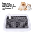 thumbnail image 3 of Dog Toilet High Fence Odor Proof Easy Clean Plastic Pee Pad Holder Pet Potty Tray for Small Dogs, 3 of 7