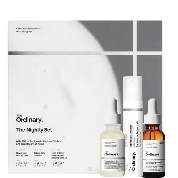 The Ordinary The Ensemble de Nuit (Ensemble de 3 Pcs) pour Hydrater, Renouveler et Nourrir la Peau de Nuit