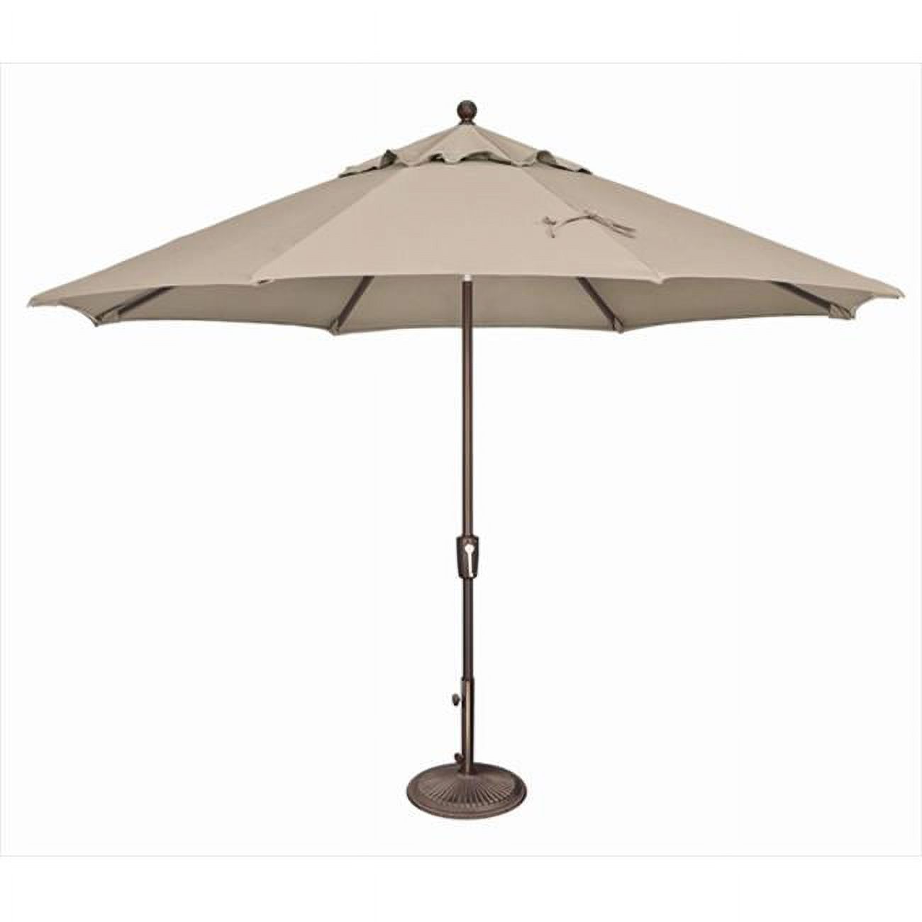 SimplyShade 11 ft. Catalina Octagon Push Button Tilt Market Umbrella Beige