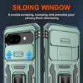thumbnail image 5 of KOMI for Google Pixel 9A Case with [2 Pack] HD Screen Protector + Slide Camera Cover, 360° Rotation Ring Kickstand [Military Grade] Shockproof Protective Phone Cover for Pixel 9A Alpine Green, 5 of 5