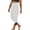 White, variant on Aboser Women's Capri Leggings with Tummy Control Capris High Waist Breathable Cropped Pants Trendy Lace Hem Pants Slim Fit Workout Yoga Leggings