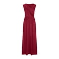 thumbnail image 2 of UPPADA Plus Size Wedding Guest Dress for Womens Short Sleeve Wedding Ball Prom Formal Dress Floor-Length Dress Cocktail Wedding Formal Wrap Dress Days, 2 of 5