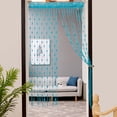 thumbnail image 2 of Binwennn Rideau de Douche Lumières 8 Pieds Rideaux Rideaux Assombrissants Porte Fenêtre Séparateur Corde 50x2 00cm Rideau Rideau Voilage Cœur Maison, 2 of 2