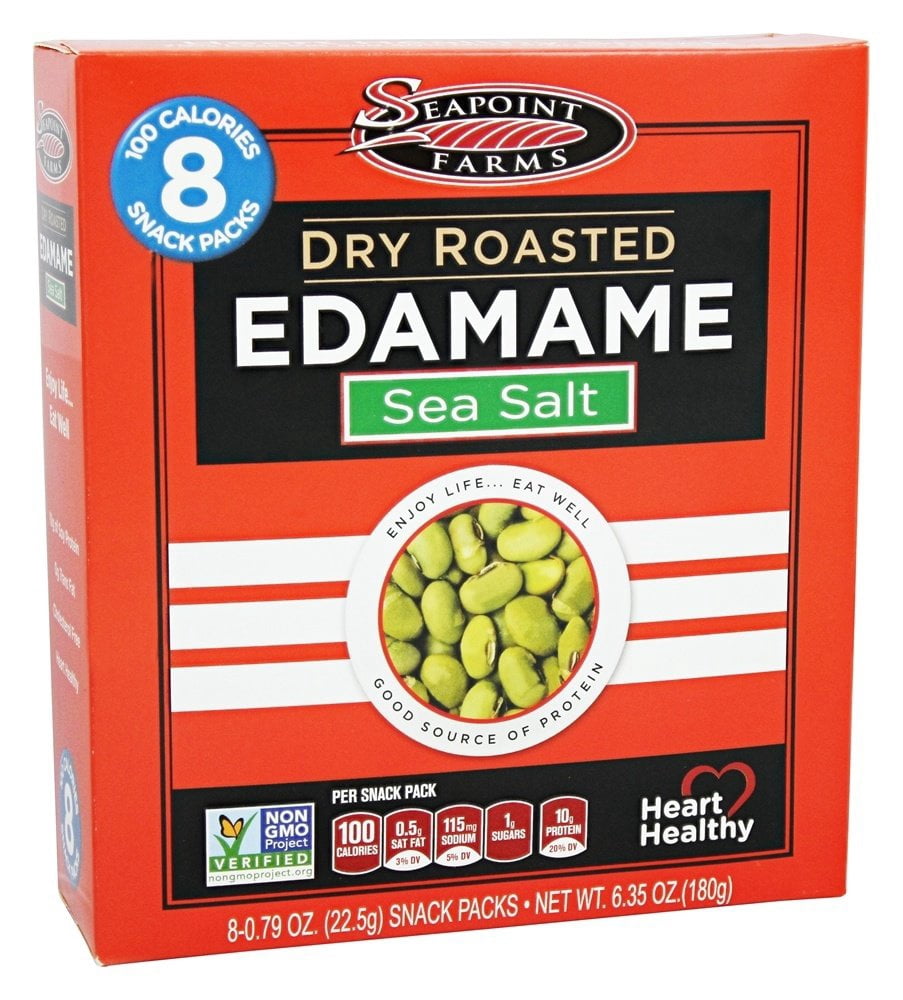 SeaPoint Farms - Edamame Dry Roasted Snack Packs Sea Salt - 6.35 oz.