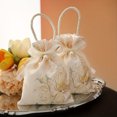 thumbnail image 4 of KEINXS Flower Drawstring Candy Bag with Pearls and Ribbons  10 Packs  Suitable for Weddings  Baby Showers  Birthdays and Special Occasions - Linen Polyester Fabric. Valentine‘s Day  Mothe, 4 of 7