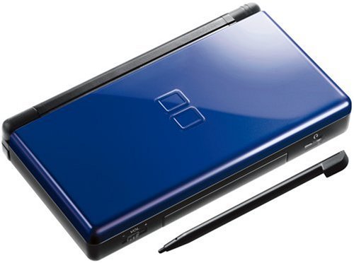 Console de Jeu Vidéo Nintendo DS Lite Cobalt Noir Restaurée avec Stylet et Chargeur (Remis à Neuf)