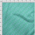 thumbnail image 4 of oneOone Cotton Cambric Blue Fabric Asian Block Craft Projects Decor Fabric Printed By The Yard 42 Inch Wide, 4 of 4