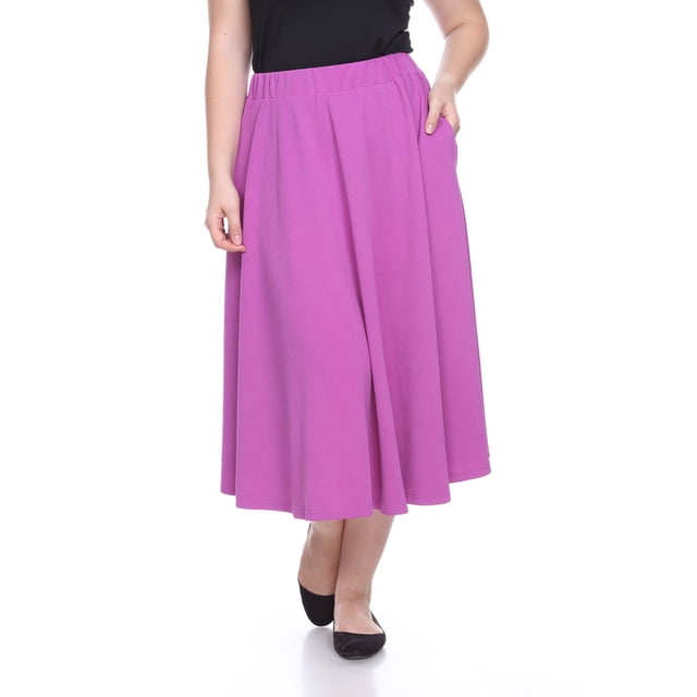 White Mark Jupe Midi Évasée Tasmin pour Femmes