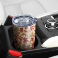 thumbnail image 3 of Gobelet Isolé 20oz, Gobelet de Voyage avec Couvercle, Porte-Gobelet Tasse de Voyage Amicale, Contenant Isotherme en Acier Inoxydable, Gobelet 20 Oz, Tasse à Café Réutilisable Isolée avec Couvercle (Feuille d'Érable d'Automne), 3 of 6