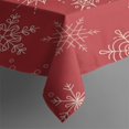 thumbnail image 2 of Merry Christmas Table Cloth Waterproof Spillproof Tablecolths Table Covers Christmas Snowman Tablecloth for Christmas Birthday Wedding Graduation Rectangle,60x84inches, 2 of 5