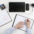 thumbnail image 3 of Clavier et Souris Sans Fil Clavier Bluetooth pour Téléphones Mobiles et Tablettes Contrôle Magique Clavier et Souris Magnétiques Sans Fil Ensemble Clavier et Souris, Combo Clavier et Souris Sans Fil, 3 of 9