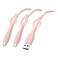 thumbnail image 2 of Amzcrzy Silicone Mobile Phone Data Cable Protective Cover Opposition Bend And Break Charging Cable Head Cover Three Piece Set Suitable For Android And Apples Silicone data cable protective sheath, 2 of 6