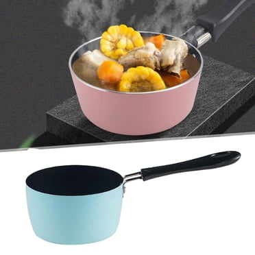 Milk Pan Melting Boiling Pot Non Pan for Outdoor Cooking Pink