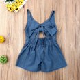 thumbnail image 1 of Combinaison Courte d'Été Sans Manches et Dos Nu pour Tout-Petits, Enfants, Bébés Filles, Barboteuse, Tenue, Vêtements, 1 of 4