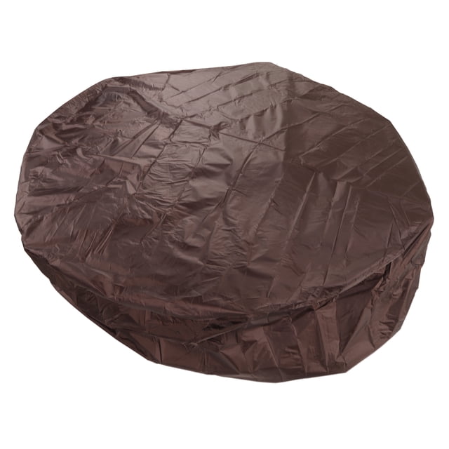 Housse de Spa en Polyester, Spa Rond, Housses Anti-Poussière pour Meubles d'Extérieur, Housse de Baignoire Ronde, Taffetas de Polyester 190 Argenté, Housse Imperméable pour Spa