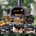 thumbnail image 3 of Outdoor Wood Fired Pizza Oven 2-Layer Pizza Maker Outside Pizza Grill for Backyard Parties, 3 of 7