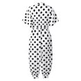 thumbnail image 5 of Fridja Combinaisons à Manches Courtes à Pois pour Femmes Pantalons Mode Décontractée, 5 of 5