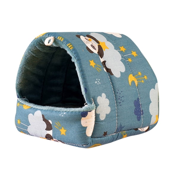 Small Pet Cotton Nest Hamster Bed Soft Warm Hideout With Hanging Design For Hamsters Guinea Pigs Rabbits And Small Animals Cozy Cage Sleeping House