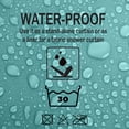 thumbnail image 4 of Doublure de Rideau de Douche Extra Longue Vert Amande en Plastique 79 Pouces L x 71 Pouces L, 4 of 5