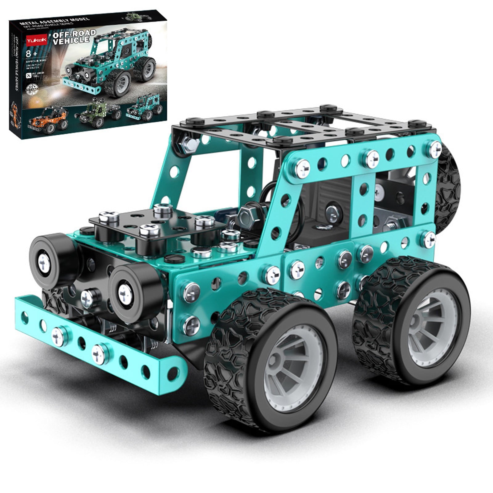 EGNMCR Building Car Metal Model Kits,STEM Building Toys Model Car Kits For Boys 8-12,Erector Set Car Metal Building Blocks For Kids Boys 8 9 10 11 12-16 Years Old DIY vehicle
