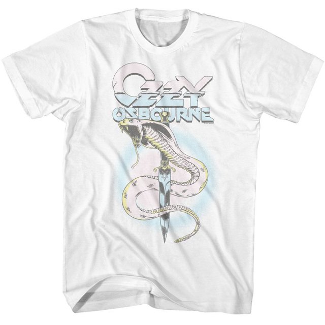 Ozzy Osbourne Pastel Snake White Adult T-Shirt Xl