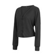 thumbnail image 3 of Cardigan pour Femmes Chandail Mode Femmes Uni Col en V Boutons Décontracté Extensible Tricoté Chandail Cardigan Manteau, 3 of 9