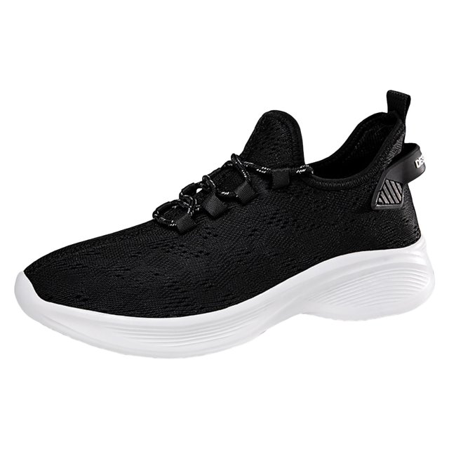 WEAIXIMIUNG Sneakers Men Size 15 Wide Men Sports Shoes Outdoor Fashionable New Pattern Solid Color Mesh Breathable Comfortable Lightweight Non Summer Lace Up Casual Shoes