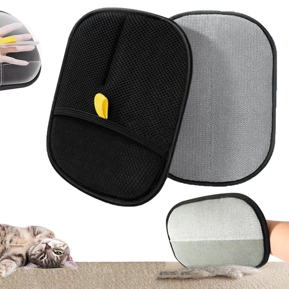 The Magic Brush Pet Hair Remover - Magic Brush Electrostatic Hair Glove, Reusable Grooming Glov - Attract Lint, Pet Hairs with Simple Glide - The Cat's Fur Turns into 'Cat Stripes'