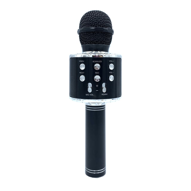 Graflsoa Microphone de Karaoké Portable à DEL avec Bluetooth, Changement de Voix et Réduction du Bruit pour Enfants et Adultes, Micro Sans Fil Rechargeable pour Fêtes à la Maison et Plaisir de Chant