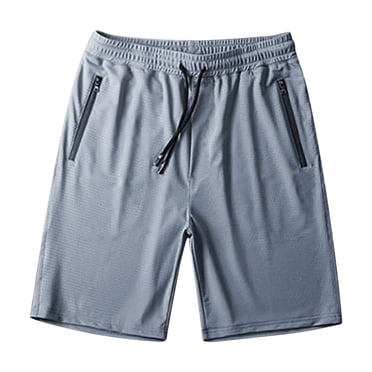 TopLLC Mens Shorts, Men's sports pants Half Shorts Pants Men Ice Silk Fitness Running Stretch Yoga Pant Soft Men's Cotton Yoga Sweatpants