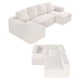 thumbnail image 1 of VEVOR Canapé Sectionnel Modulaire en U Style Nuage avec Chaise Longue et Coussin Beige, 1 of 9