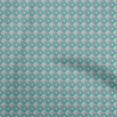 thumbnail image 1 of oneOone Rayon Aqua Blue Fabric Retro Map Fabric For Sewing Printed Craft Fabric By The Yard 56 Inch Wide, 1 of 5