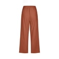 thumbnail image 5 of WEAIXIMIUNG Wide Leg Pants Women Plus Size Women Fashion High Waisted Wide Leg Pants Drawstring Elastic Trousers Comfy Straight Leg Long Pants with Pockets, 5 of 5