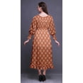 thumbnail image 4 of Bimba Robe de Plage Longue Maxi d'Été Bohème Gitane Imprimée à Smocks pour Femmes - Grand, 4 of 5