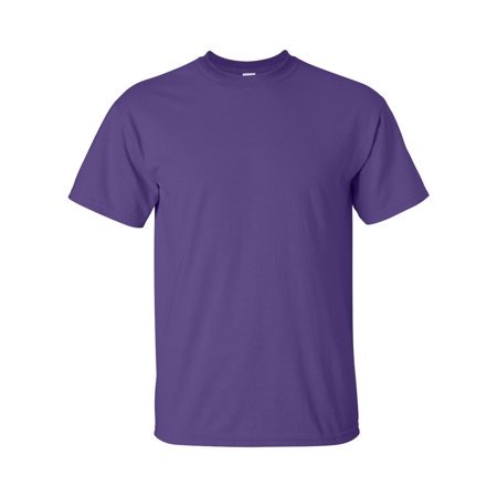 Gildan Ultra Cotton® T-Shirt 2000 in a solid purple colour, featuring a classic crew neck and short sleeves. Made by Gildan, this versatile t-shirt is suitable for casual wear or layering. The shirt is displayed on a plain white background.