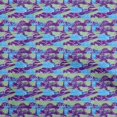 thumbnail image 1 of oneOone Viscose Jersey Violet Fabric Abstracts Craft Projects Decor Fabric Printed By The Yard 60 Inch Wide, 1 of 5