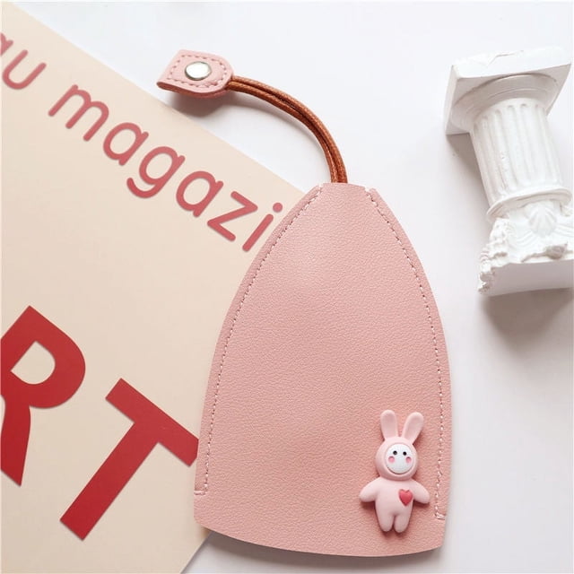 Yhmxh Closet Organizers and Storage Leather Car Key Case Cover Cute Key Case Protection Bag Control Card Case Water Drop Car Door Anti-theft Door A Pendant