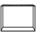 thumbnail image 2 of vidaXL Console Table Black 100x35x75 cm Tempered Glass, 2 of 7