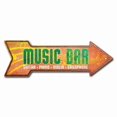 thumbnail image 1 of SignMission P-ARROW12-999724 12 x 36 in. Wide Music Bar Arrow Sign, 1 of 4