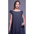 thumbnail image 4 of Bimba Robe Longue Maxi Imprimée pour Femmes en Rayonne, Vêtements de Nuit à Manches Courtes, 4 of 4