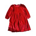 thumbnail image 1 of Yuyuzo Robe en Velours pour Petites Filles pour Enfants Princesse Robes Vintage Robe à Volants Robe de Fête Tenue Décontractée de Printemps, 1 of 7