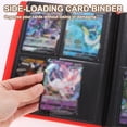 thumbnail image 4 of Uxcell 9 Pocket Trading Card Binder, PU Cover Card Collection Binder 360 Side Loading Card Binder Card Album Folder for TCG, Game Cards, Sports Cards(Purple), 4 of 7