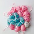 thumbnail image 4 of 18Pcs Easter Eggs Plastic Fake Eggshell Decorative Simulation Hanging Ornament Toy Party Prop, Mesh Bag Heart Style, 4 of 8