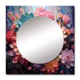 thumbnail image 2 of Designart "Pink Succulent Pink Charm I" Floral Square Mirror For Wall Decor - Large Pink Square Mirror Printed Wall Decor - Traditional Square Living Room Mirror, 2 of 5