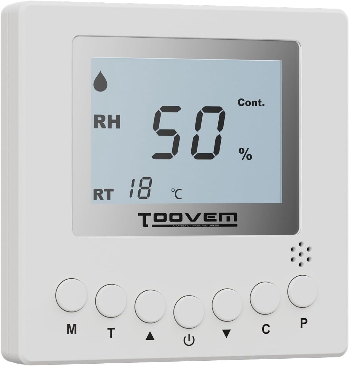 ALORAIR Remote Controller for Digital Humidity, Temperature, Adapt The Humidity Level, for Basement Crawl Space Dehumidifier White