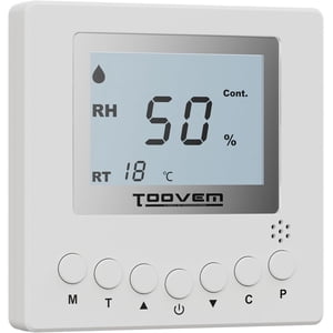 ALORAIR Remote Controller for Digital Humidity, Temperature, Adapt The Humidity Level, for Basement Crawl Space Dehumidifier White