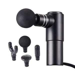 VEVOR Massage Gun tissu profond, masseur musculaire percussion pour les athlètes - avec 4 Niveaux de vitesse & 4 Têtes de massage, 12V 2500mAh Piles
