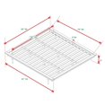 thumbnail image 5 of Pemberley Row Solid Wood Caramel Platform Bed Rectangular 84" x 89" Unassembled, 5 of 5