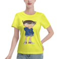 thumbnail image 1 of T-Shirt Basique à Manches Courtes pour Femmes Detective Conan Conan, 1 of 6